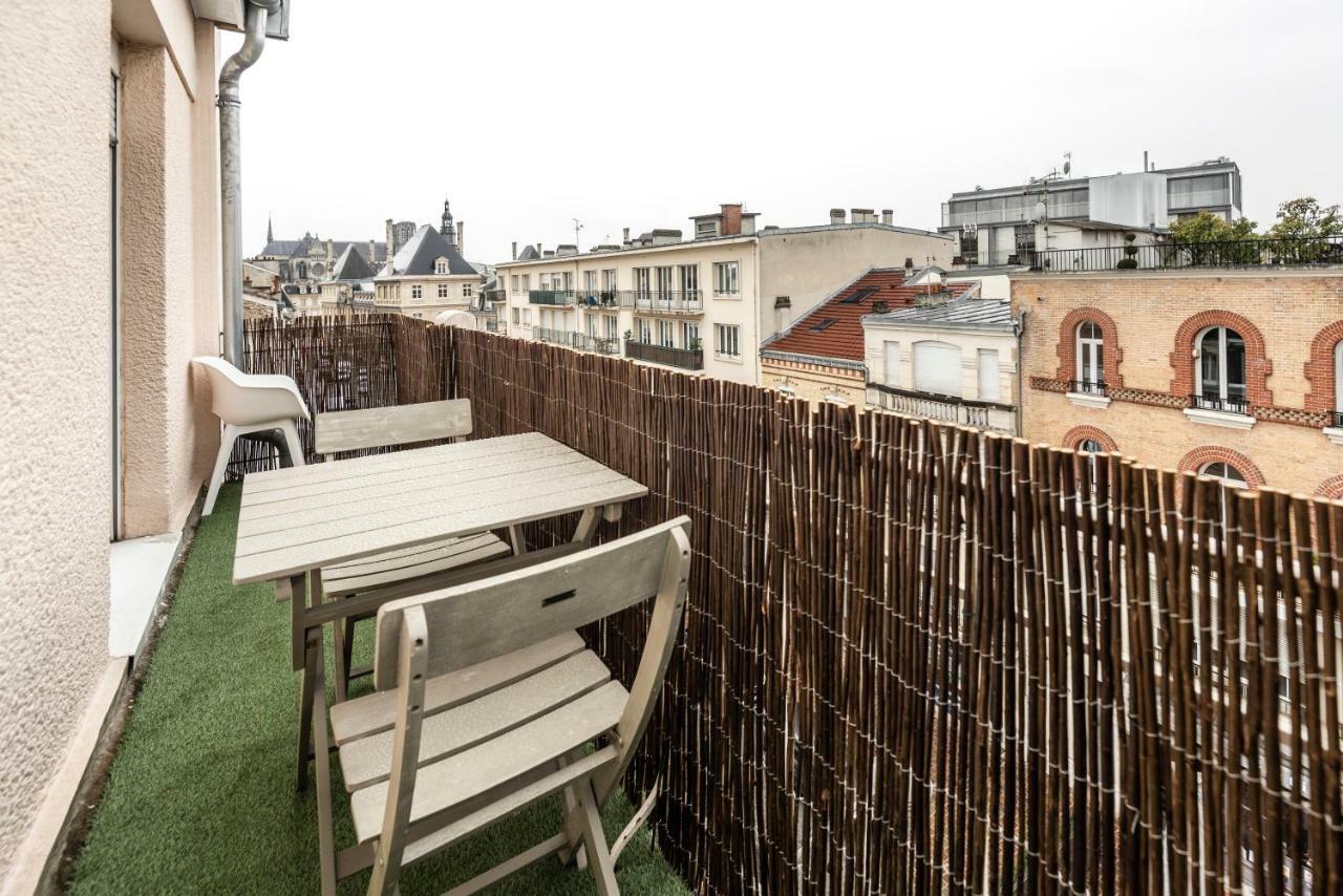 Chic B&B + Balcony - Hyper Center Reims Exterior foto